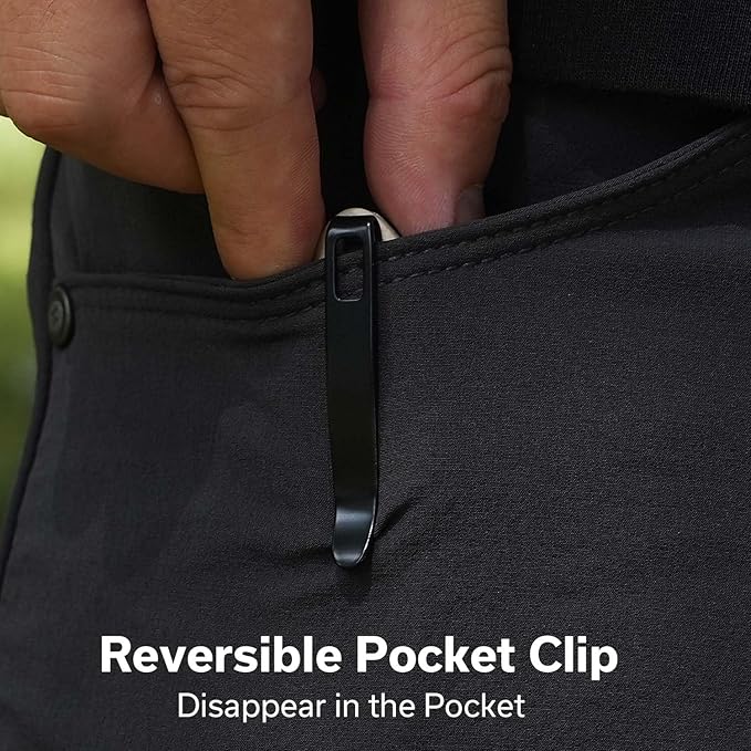 CIVIVI Faeger Pocket Folding Knife for EDC, 2.98" Damascus Blade G10 Handle, Reversible Clip for Men Women Outdoor Carry C24031-DS1 (Ivory)