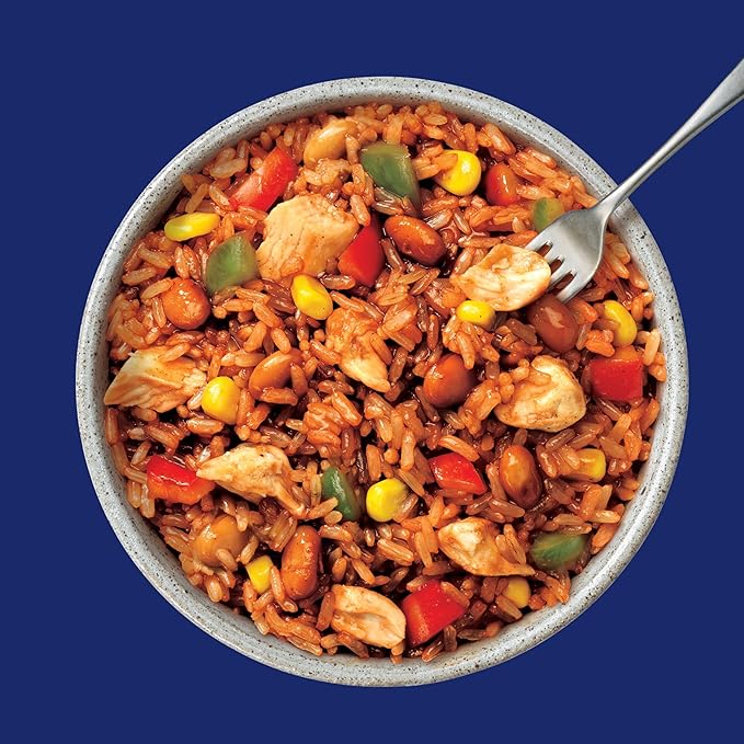 BEN'S ORIGINAL Street Food Honey BBQ Flavored Rice with Chicken, Prepared Entrée, Microwave in 90 Seconds, 9 oz (Pack of 6)