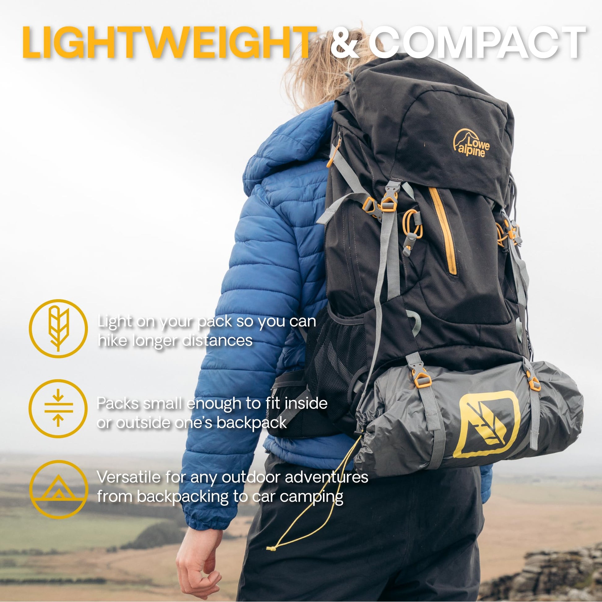 Featherstone UL Obsidian 1 Person Backpacking Tent Lightweight, 3-Season, Waterproof for Camping