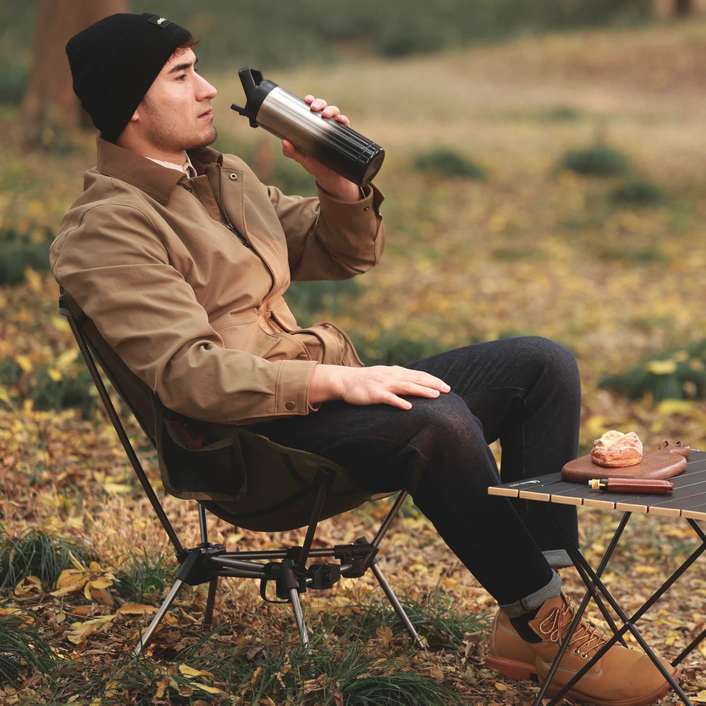 MOON LENCE Portable Camping Chair Backpacking Chair - The 4th Generation Ultralight Folding Chair