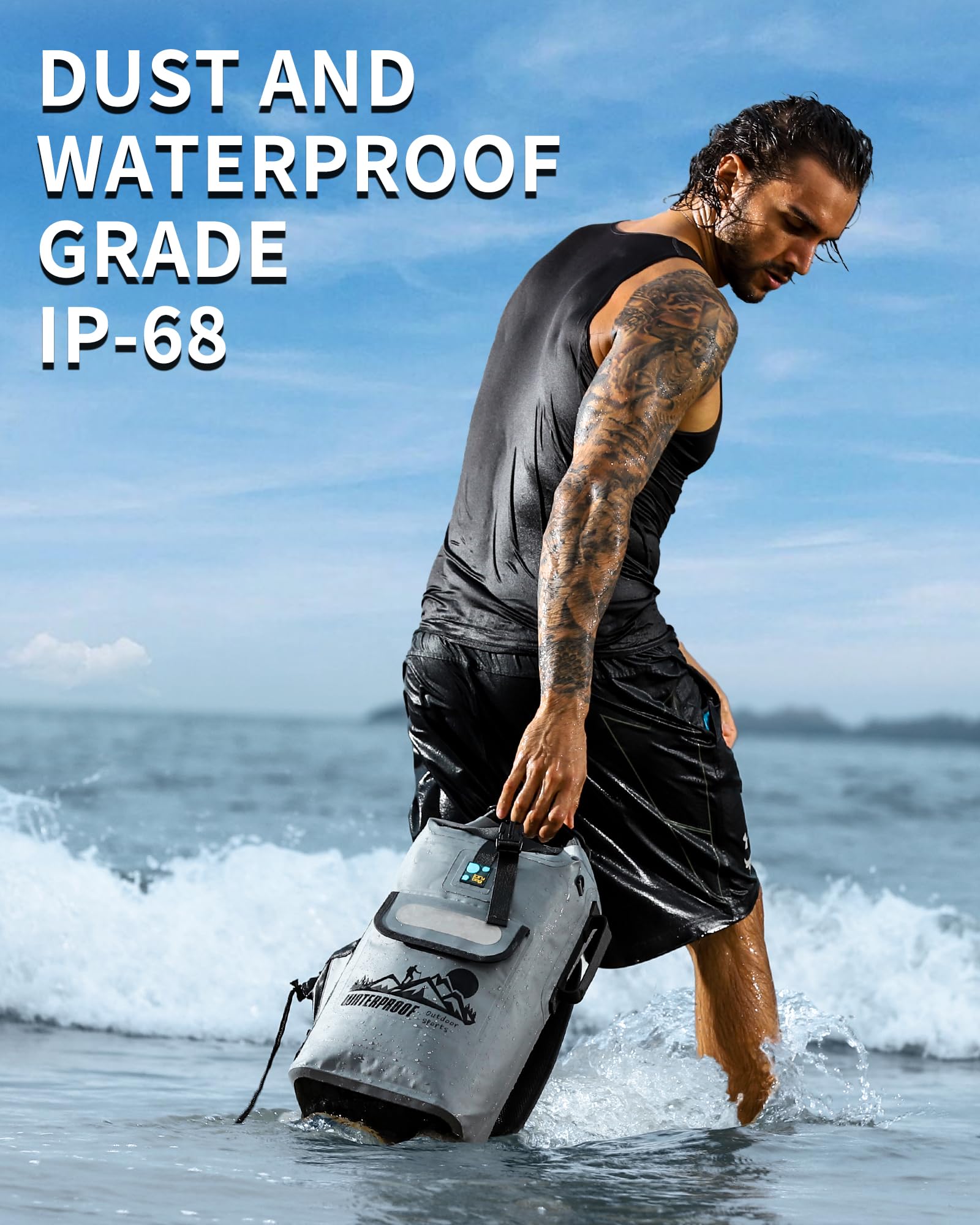IDRYBAG Dry Bag Backpack 20L/30L/40L, Floating Waterproof Backpack for Men, Kayak Dry Sack