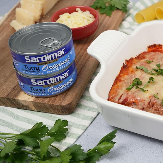 Sardimar Chunk Light Tuna ( Original - Pack of 6 ) - Ready to eat meals in can