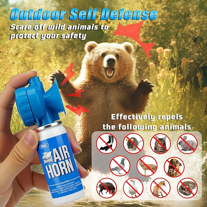 1.4oz Boat Air Horn, Loud Mini Safety Horn Can, Sports Event Starting Horn, Mini Small Compressed Blow Fog Bear Air Horn, Celebrate Victory