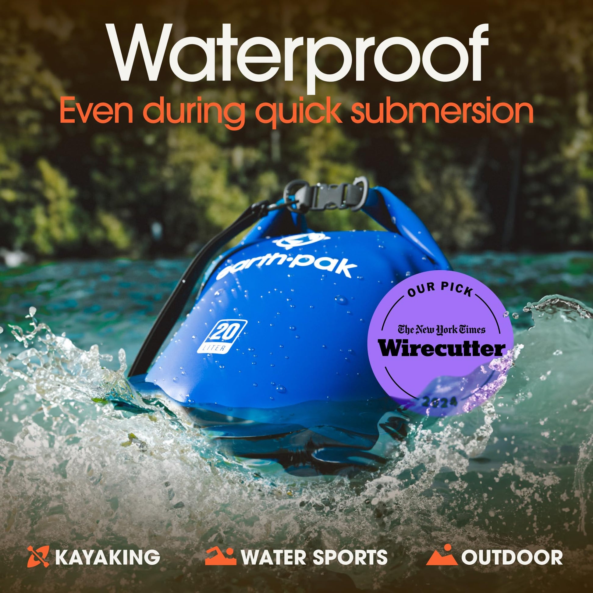 10L Waterproof Dry Bag Backpack - Marine Roll Top Dry Sack for Kayaking