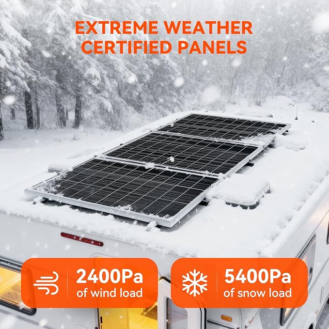 RICH SOLAR 150 Watt 12 Volt 18BB Cell Monocrystalline Solar Panel N-Type Cells High Efficiency Solar Module Charge Battery for RV Marine Boat Off Grid