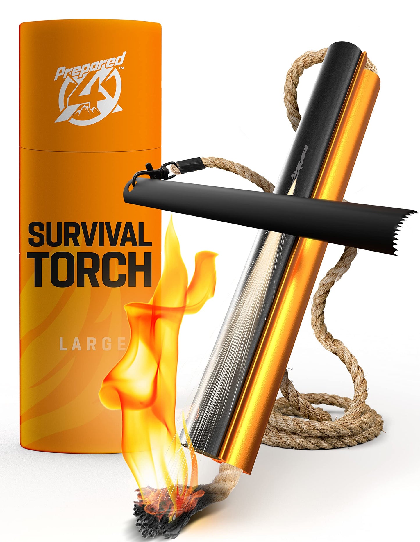 Fire Starter Survival Tool - All-in-One Patented Flint and Steel Fire Striker Kit - Ferro Rod Fire