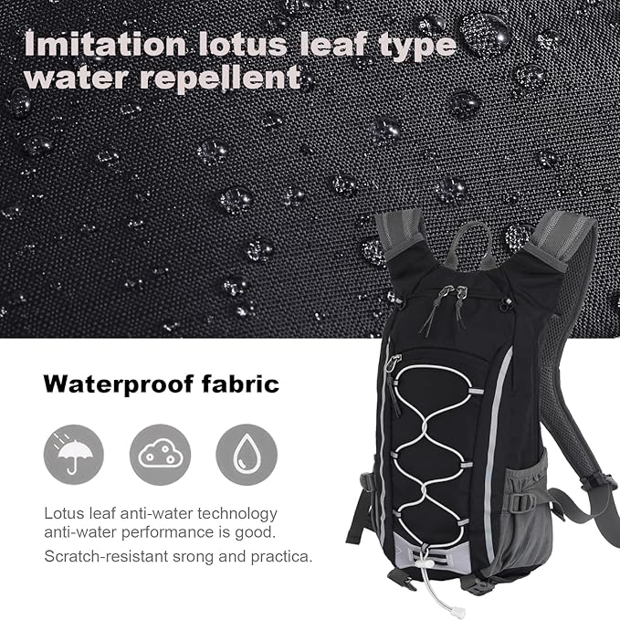 Small Hiking Backpack Lightweight Waterproof Daypack for Camping Cycling Fitness Outdoor Sports - Women Men Teens