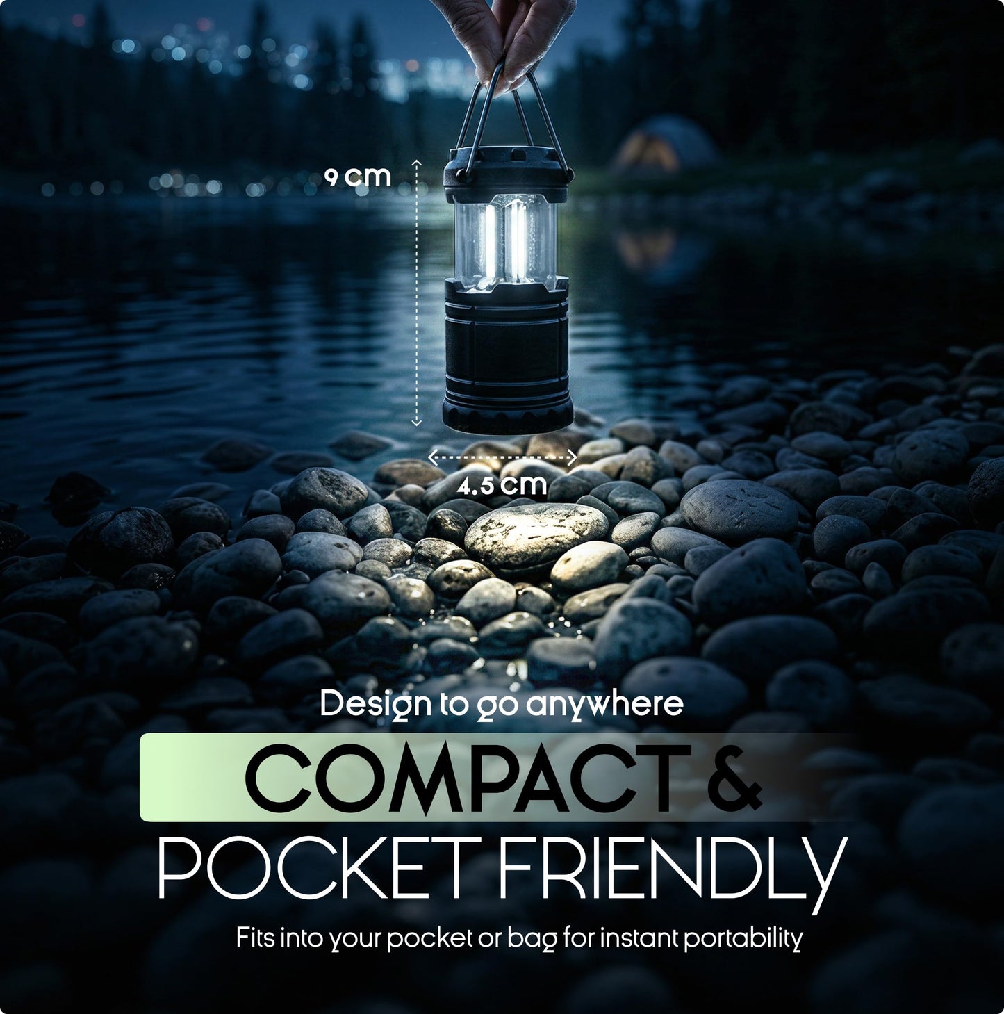 MalloMe Camping Lights Lantern Flashlights, Battery Powered Operated Lamp Lanterns for Power