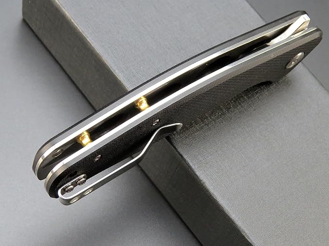 Eafengrow EF240 Folding Knife D2 Steel Blade G10 Handle EDC Tool Pocket Knives for Outdoor Working Camping (black)