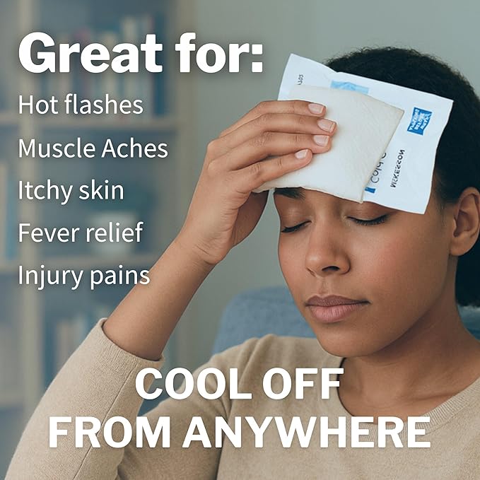 McKesson Instant Cold Packs 4" x 6" [24 Pack] - Instant Ice Packs for Injuries Disposable, Pain Relief, Swelling, Sprains - Travel Cold Compress for Sports, First Aid, Toothache