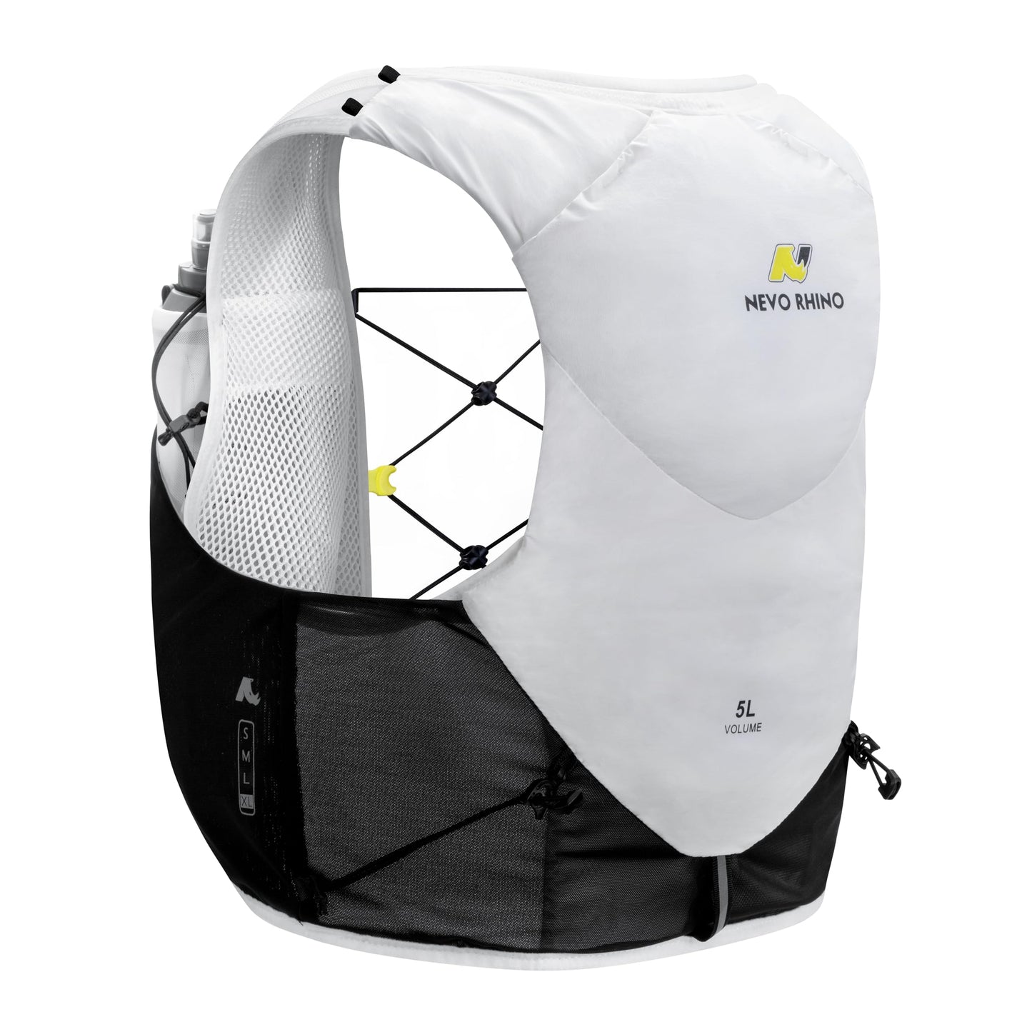N NEVO RHINO 5L Running Vest, Water Vest Backpack with 2x500ml Soft Flasks