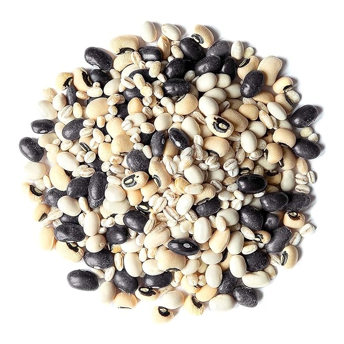 Food to Live Organic Black Bean Soup Mix, 3 Pounds - Contains Non-GMO Black Beans, Black-eyed Peas, Pearled Barley, and Navy Beans, Vegan, Bulk, Good Source of Dietary Fiber, Protein, Copper