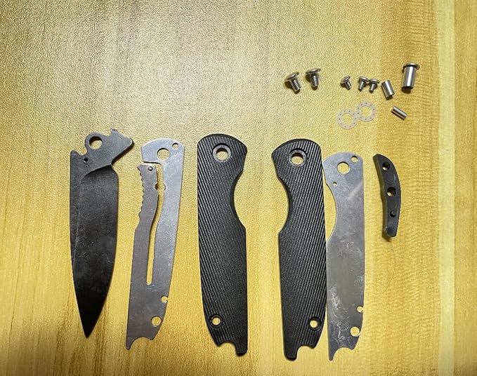 Small Pocket Knife, 4.96" EDC Mini Folding Knives 2" Drop Point Blade 5Cr13MoV Stainless Steel, Compact Tool, Gifts for Men Dad for Everyday Carry, Full Black