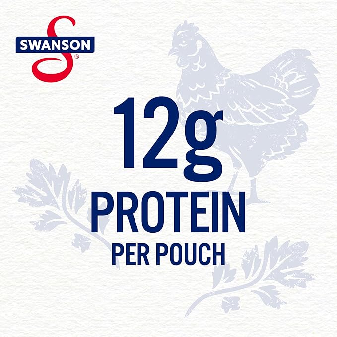 Swanson Hickory Smoked BBQ White Chunk Fully Cooked Chicken, 2.6 oz Pouch