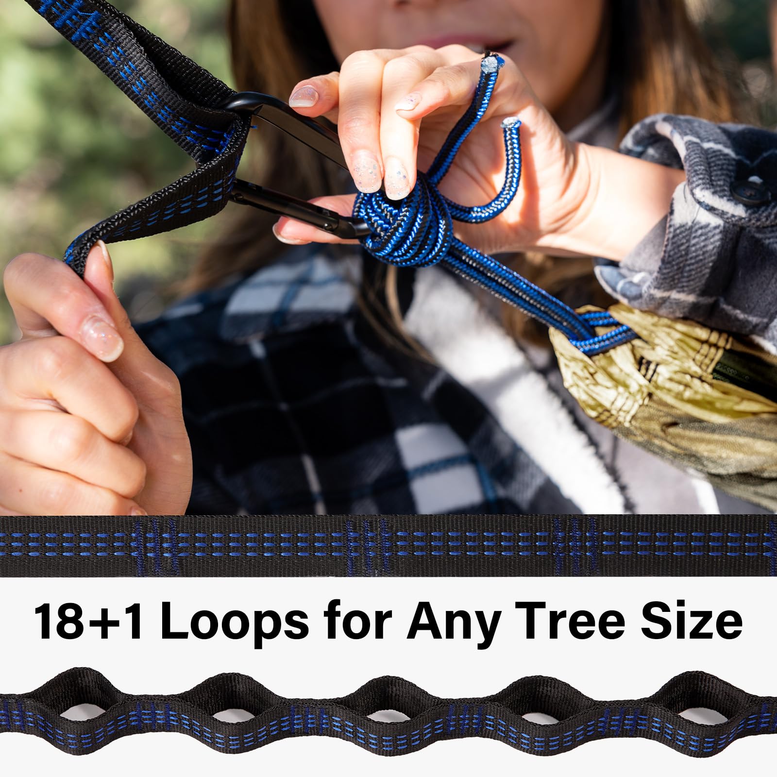 Kootek Camping Hammock 500lbs Capacity Outdoor Camping Essentials, Double