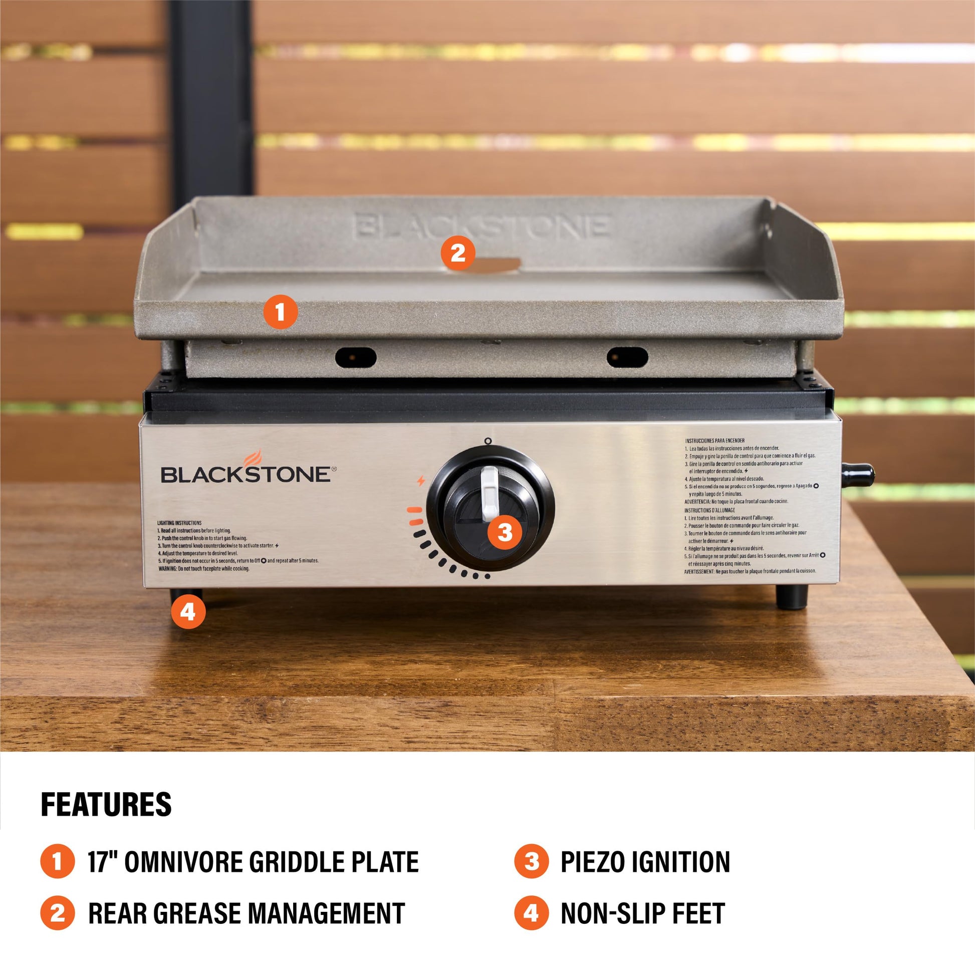 Blackstone 1971 Original 17" Omnivore Tabletop Griddle, Black