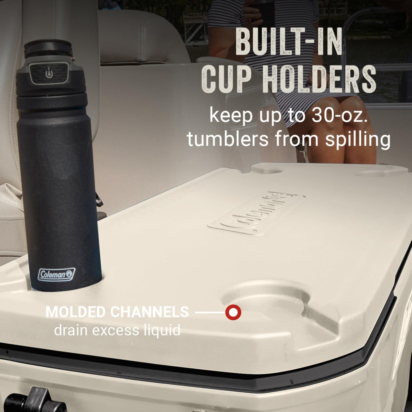 Coleman Classic Series Insulated Portable Cooler, Leak-Resistant Outdoor Hard Cooler Keeps Ice up