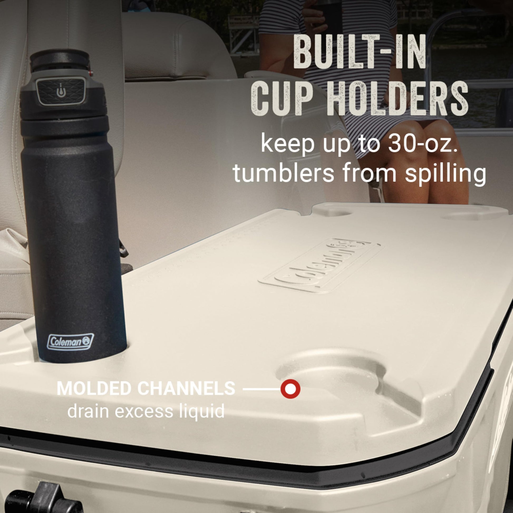 Coleman Classic Series Insulated Portable Cooler, Leak-Resistant Outdoor Hard Cooler Keeps Ice up