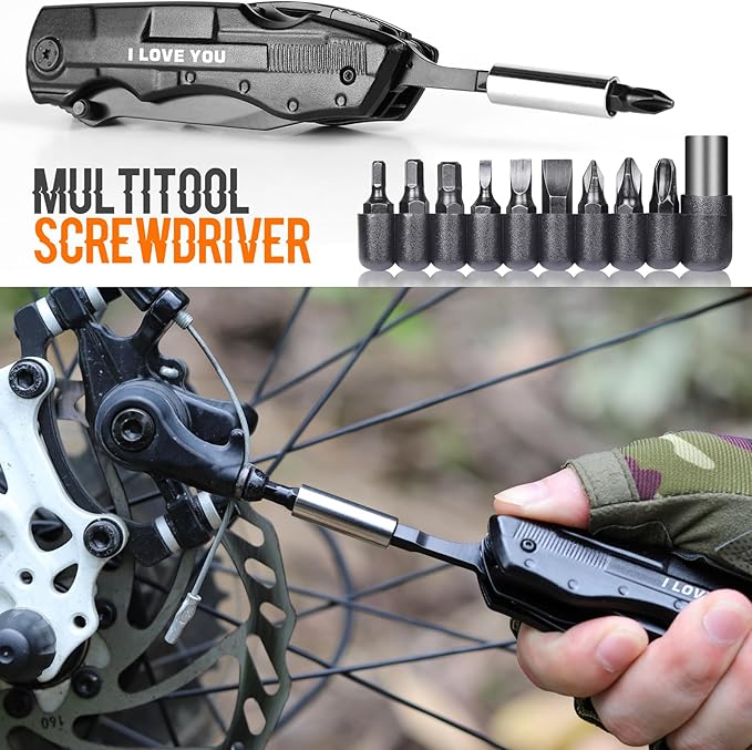 Gifts for Boyfriend Him Husband Men, Multitool Knife?�I LOVE YOU?? Valentines Unique Gifts, Anniversary Ideal Gift for Husband, Fathers Day Birthday Gift for Him, Christmas Stocking Stuffers