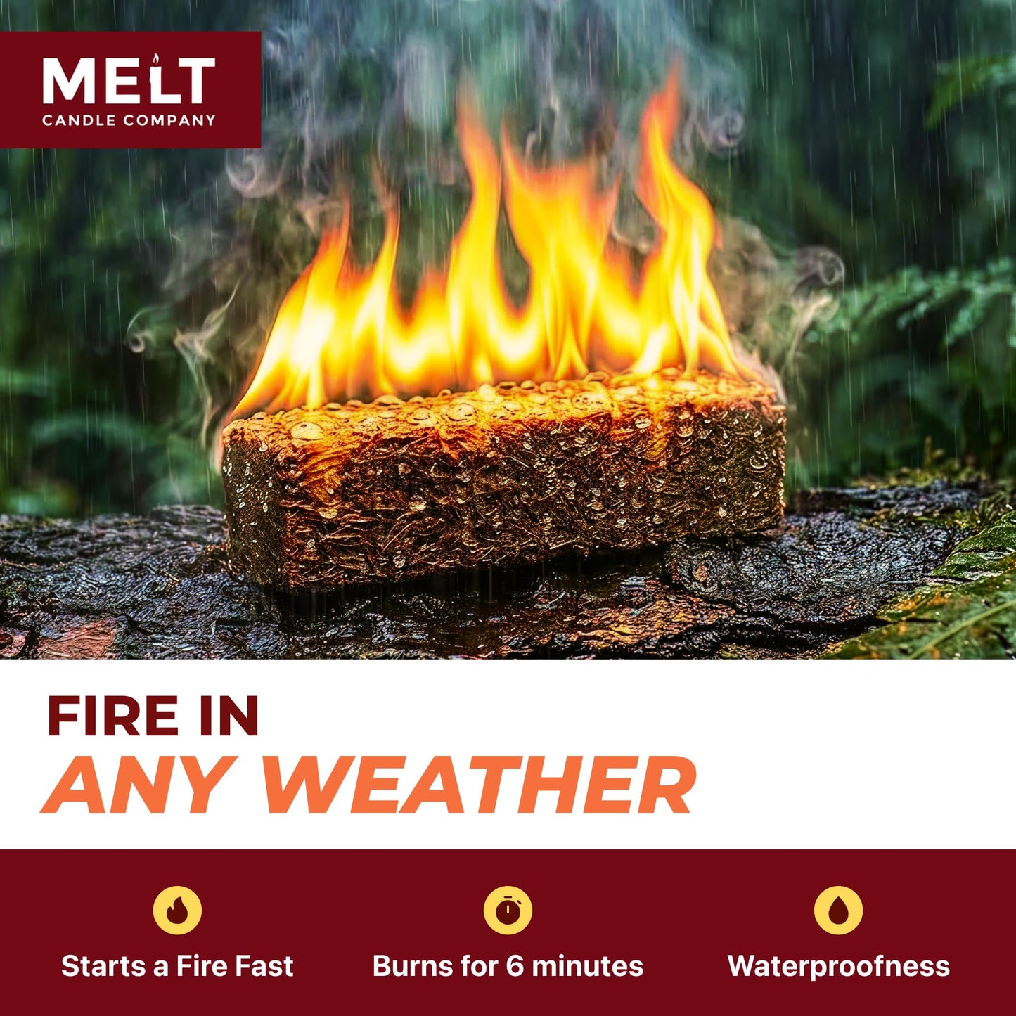 Fire Starter Squares, 160 pcs - Charcoal Fire Starters for Campfires, Grill, Outdoor Pit