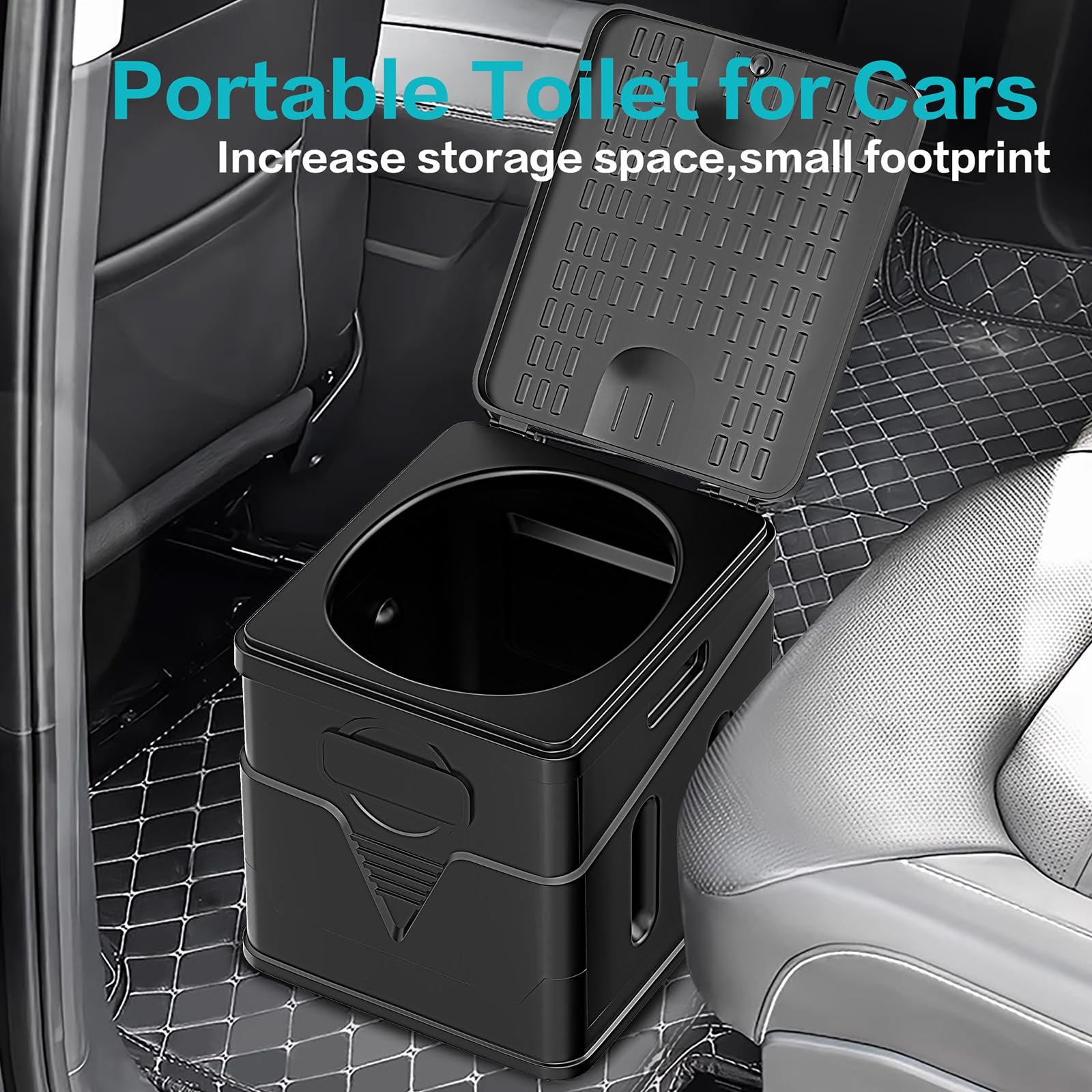 Portable Toilet,Camping Toilet Have Small Foldable Size. It is Compact Portable Toilet for Adults