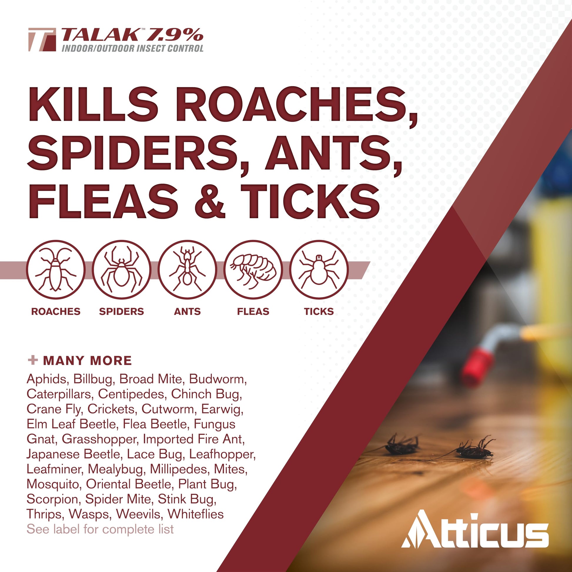 Atticus Talak 7.9% Indoor/Outdoor Bifenthrin Insecticide Concentrate (32oz)