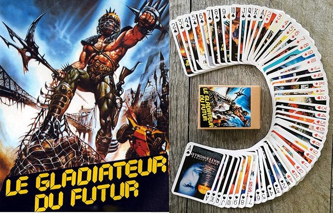 POSTAPOCALYPTIC Playing Cards (Poker Deck 54 Cards All Different) Vintage Trash Action Horror Movie Posters