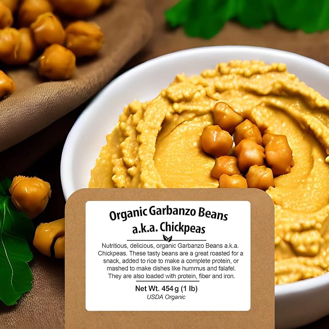 Organic Chickpeas Garbanzo Beans Dry 4.8lb - Dried Chick Peas Bulk by Be Still Farms - USA Grown | USDA Certified | Vegan | Non-GMO | Gluten Free