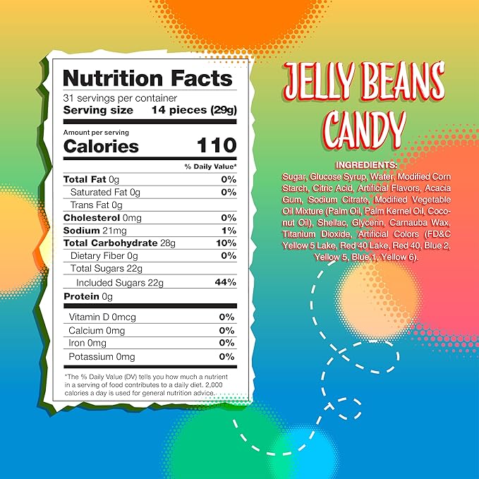 Jelly Beans Candy | 2-Pound Pack | Assorted Fruit and Licorice Flavors (Pack of 2)