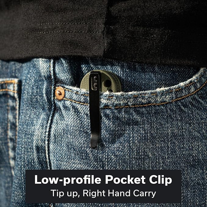 CIVIVI Crabby Pocket Knife, EDC Folding Knife for Men Women with Swedish 14C28N Blade Contoured G10 Handle, Designed by Ken Onion Jr. C24055-1