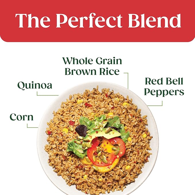 SEEDS OF CHANGE Certified Organic Spanish Style Rice With Quinoa, Peppers & Corn, Organic Food (Pack of 12)