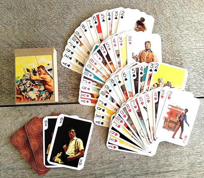 Pulp Fiction Playing Cards (Poker Deck 54 Cards All Different) Vintage Pulp Fiction and Pinup Magazine Cover Illustration by Stanley Borack