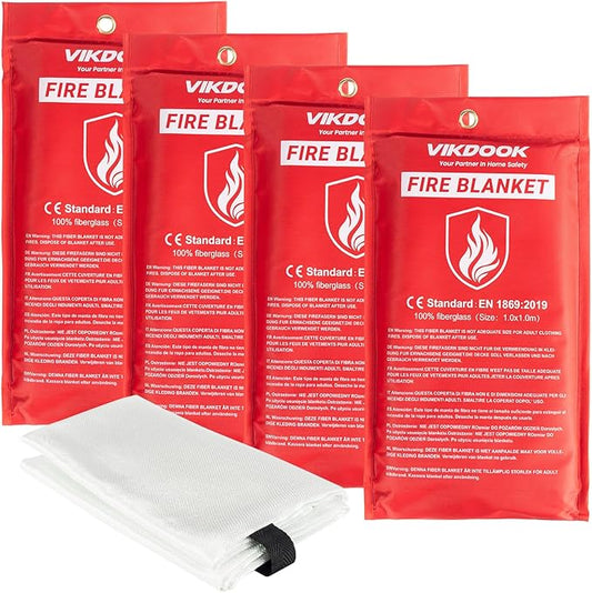 Fire Blanket for Camping Grill Kitchen Emergency Fire Blanket for Home Lightweight Portable Package