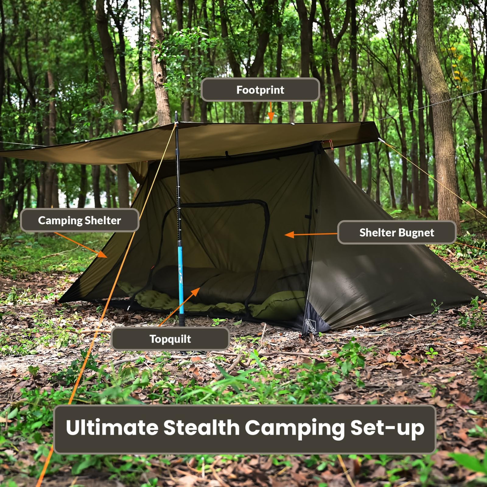 Onewind Camping Mosquito Net for Cot, Shelter Bugnet Camping Screen Room
