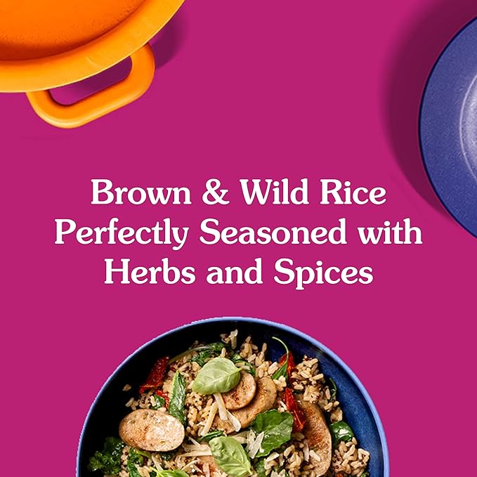 BEN'S ORIGINAL Ready Rice Whole Grain Medley Flavored Rice, Easy Dinner Side, 8.5 Oz Pouch (Pack of 12)