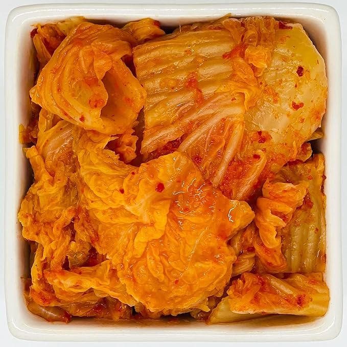Olive My Pickle Organic Kimchi Fermented - 48 oz | 3 Pack of Classic Probiotic Napa Cabbage Kimchi | Fresh Korean Kimchi with Natural Probiotics for Gut Health - Perfect for Ramen & Spicy Noodles
