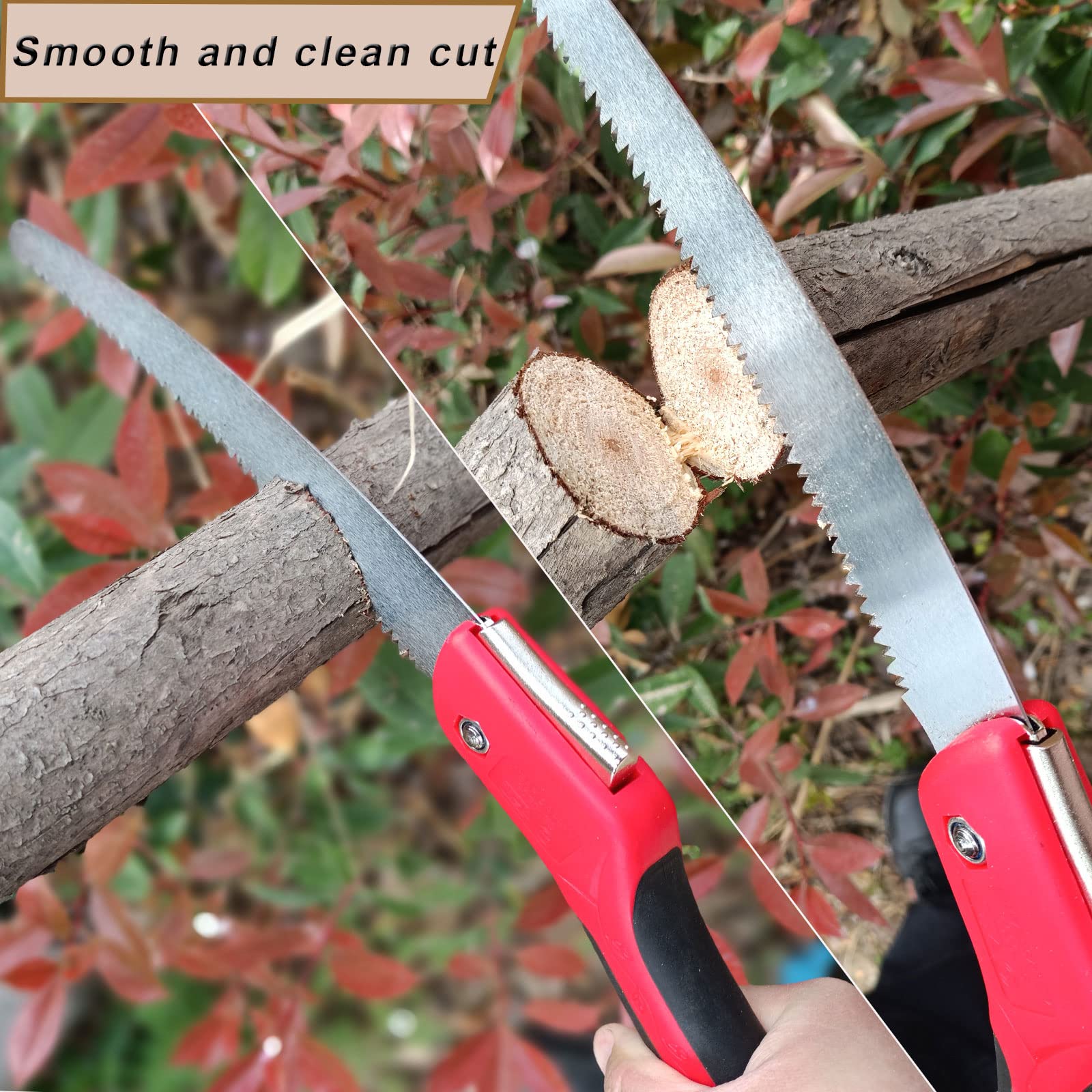 WEIMELTOY 10 Inch Pruning Saw Heavy Duty Folding Saw Camping Saw SK5 Blade