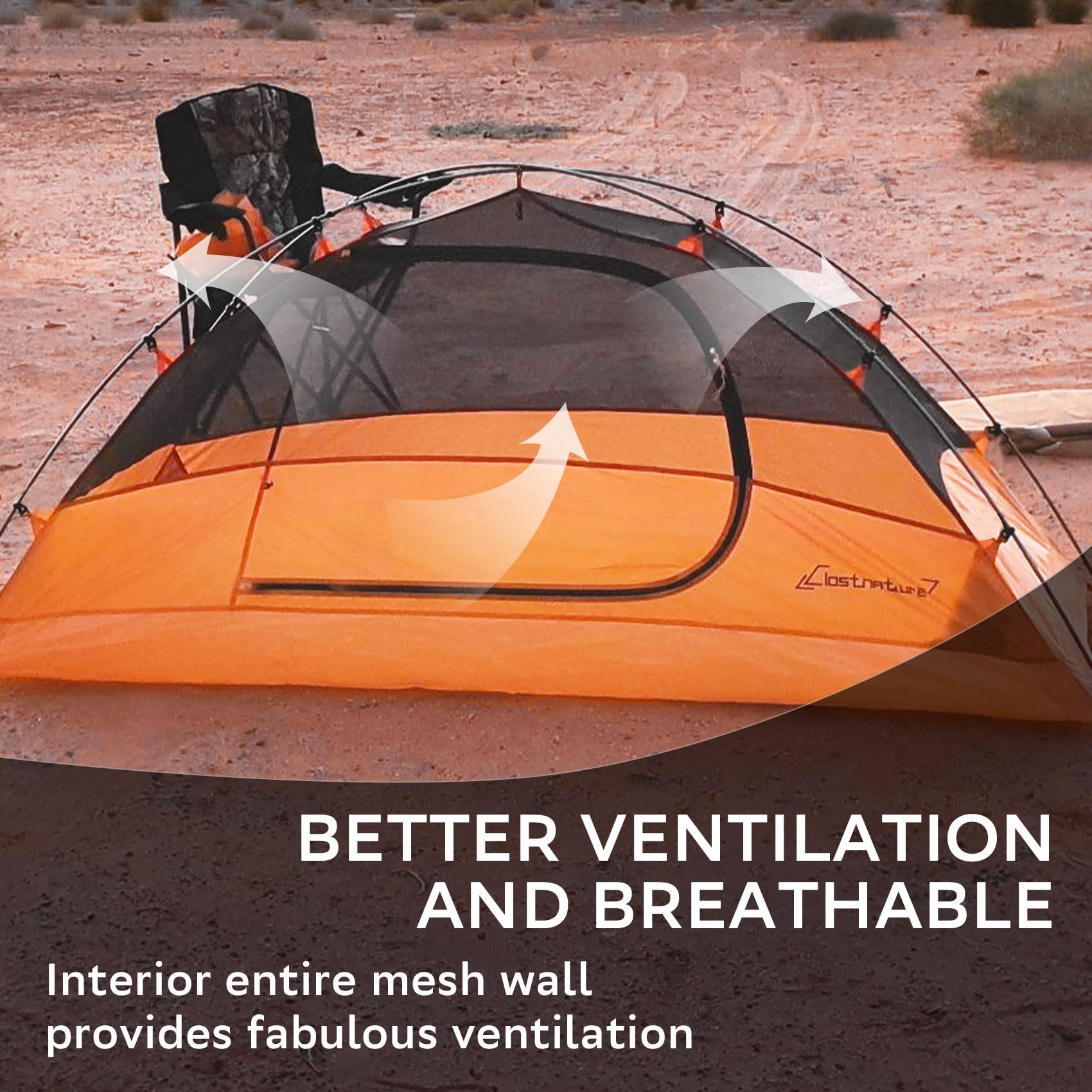 Clostnature 1 Person Lightweight Backpacking Tent, Easy Setup Tent