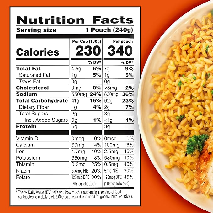BEN'S ORIGINAL Ready Rice Cheddar Broccoli Flavored Rice, Easy Dinner Side, 8.5 oz Pouch (Pack of 12)