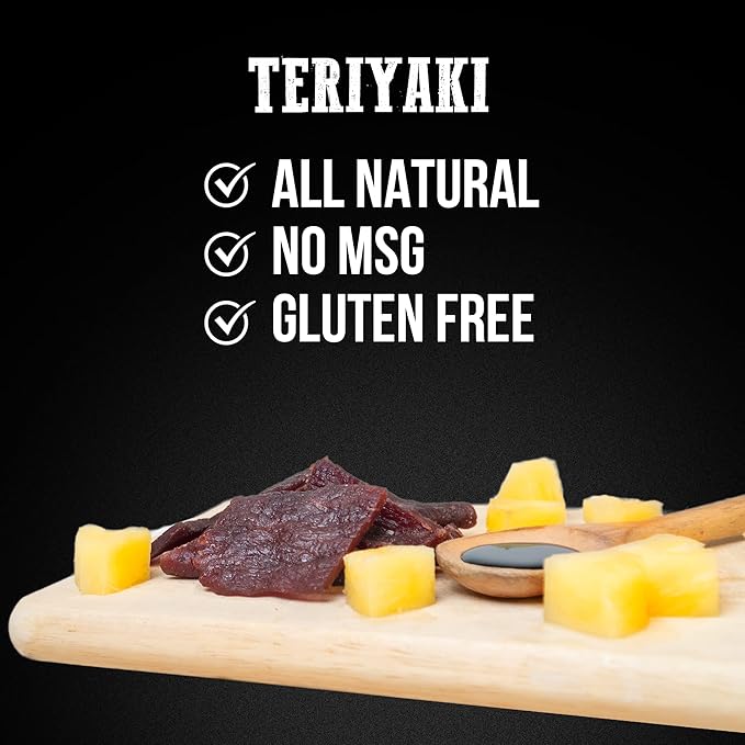 Wenzel's Farm Teriyaki Beef Jerky 10 oz. | Value Pack | Naturally Smoked | No MSG, Fillers, Binders, Artificial Colors | Gluten Free