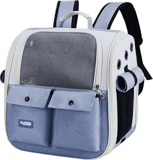 Cat Backpack Carrier Airline Approved ??Breathable Pet Carrier Backpack for Small Dogs, Cats, Puppies, Rabbits ??Travel Dog Backpack with Ventilated Design for Hiking, Outdoor, Car Trips