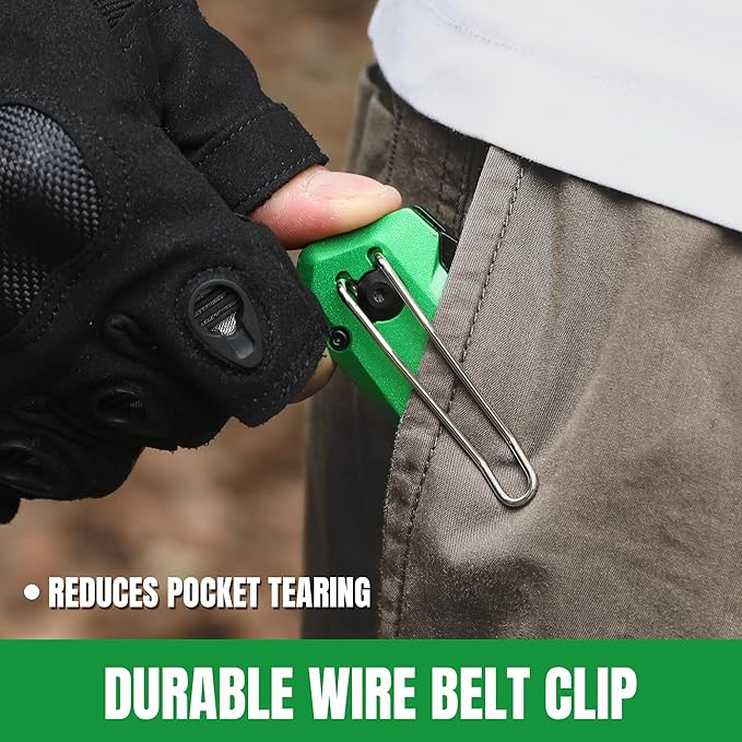 SK Folding Pocket Knife, Premium D2 Steel Blade, Aluminum Handle with Wire Belt Clip