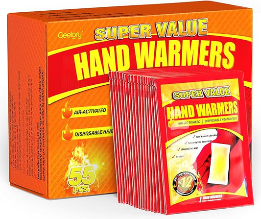 Hand Warmers Disposable 500/375/240/125/90/55/30 Pcs, Long-Lasting Up to 12 Hours for Warm Body, Safe Portable Hand Warmers for Camping, Fishing, Winter for Women Men Mom Dad