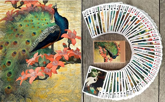 Fantastic Birds Playing Cards (Poker Deck 54 Cards All Different) Vintage Retro Beautiful Birds