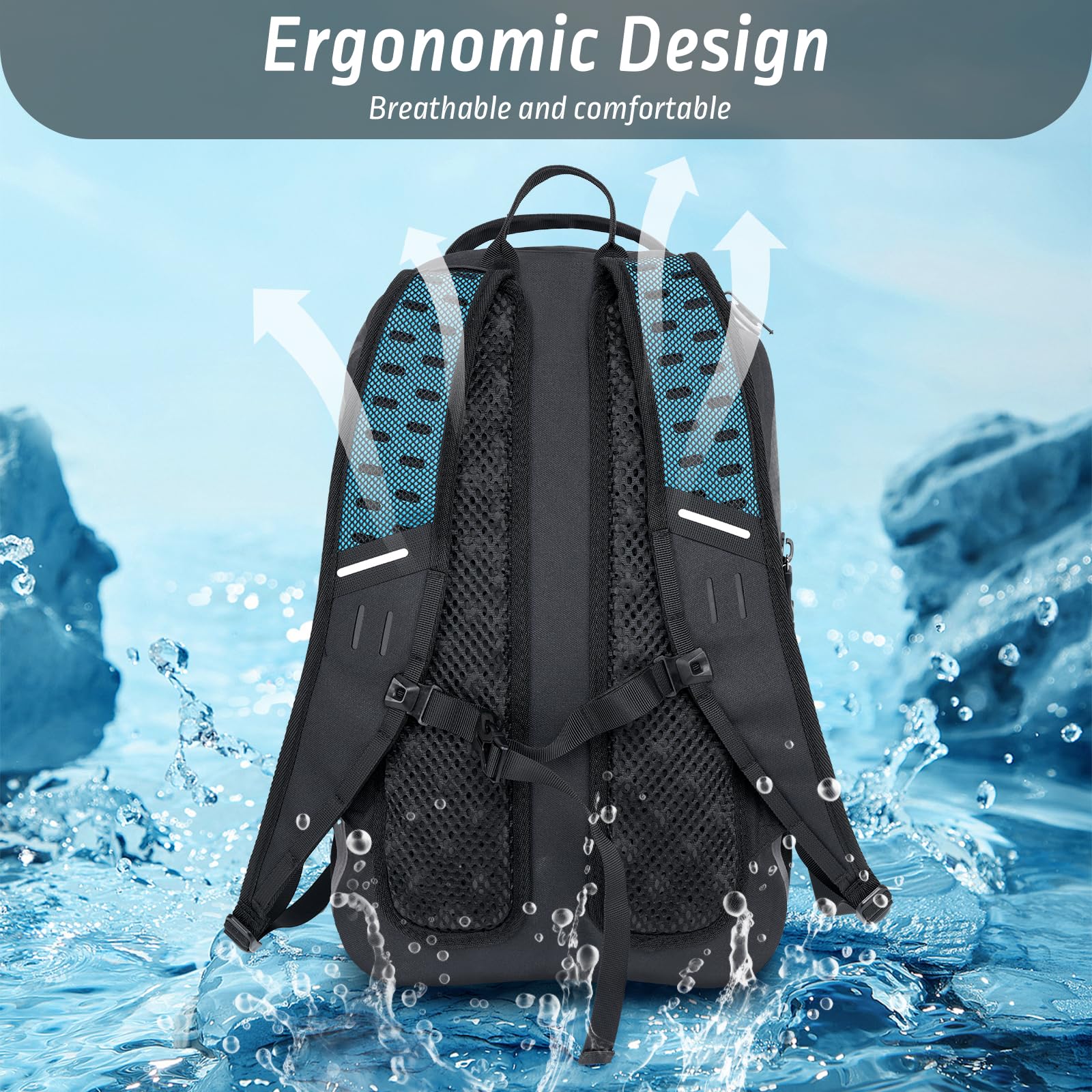 Trudave Waterproof Backpack, Waterproof Submersible Backpack, Floating TPU Coated Dry Bag with