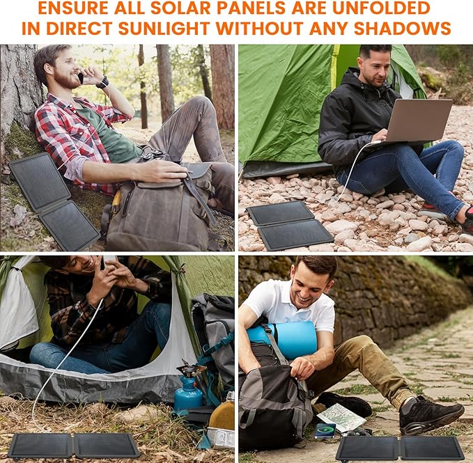 REDIGOO Portable 10W Solar Panel Charger, Mini Solar Panel with USB-C Outputs Compatible with Cell Phone Tablet, 2025 Latest Version Solar Charger for Cell Phone,Camping, Hiking, Backpacking