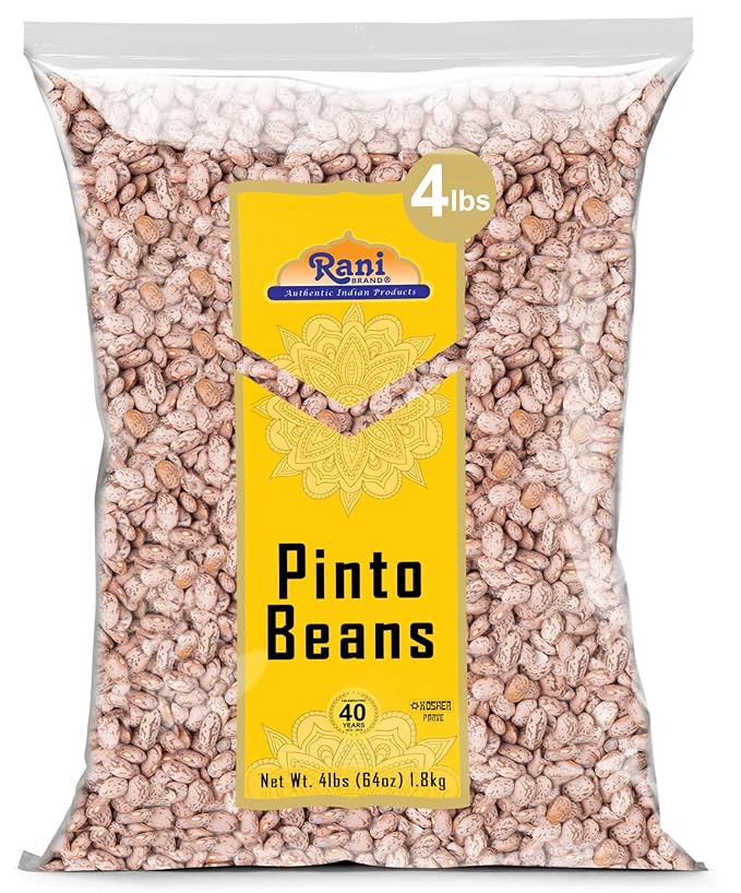Rani Pinto Beans 64oz (4lbs) 1.81kg Bulk ~ All Natural | Vegan | Gluten Friendly | NON-GMO | Kosher | Product of USA