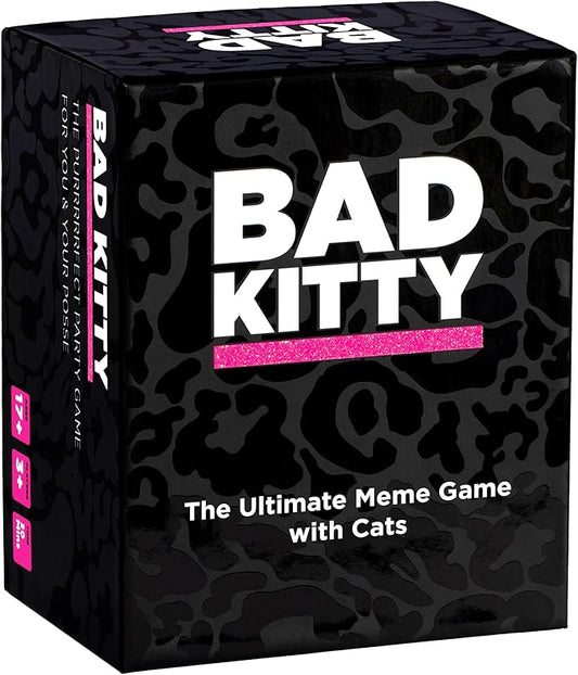 Bad Kitty Party Game - The Ultimate Meme Game with Cats - Exploding with Hilarious Kittens and Freaky Felines! for Friends, Family, College Students, Fun Parties and Board Games Night with Your Group