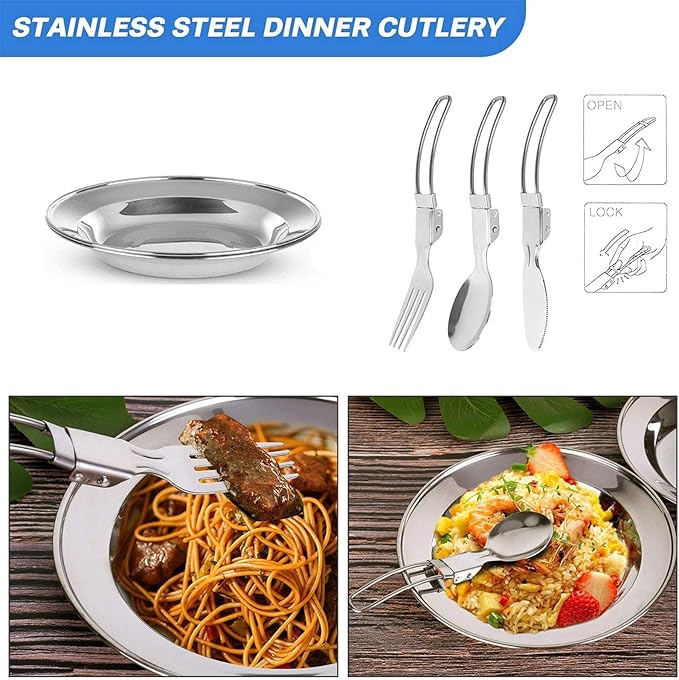 16Pcs Camping Cookware Camping Cooking Set Camping Stove Camping Pots and Pans Set Camping Gear Camp Kitchen Utensils Set