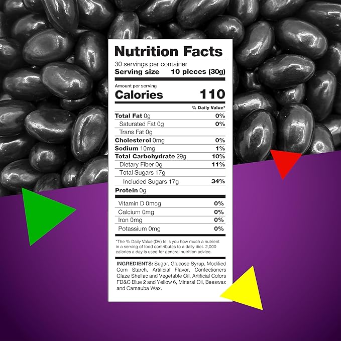 Black Licorice Jelly Beans Candy | 2 Pound Bag | Black Jelly Beans Bulk | Old Fashioned Candy for Buffet, Snacking & Gifting | Nostalgic Treat with Bold Licorice Flavor